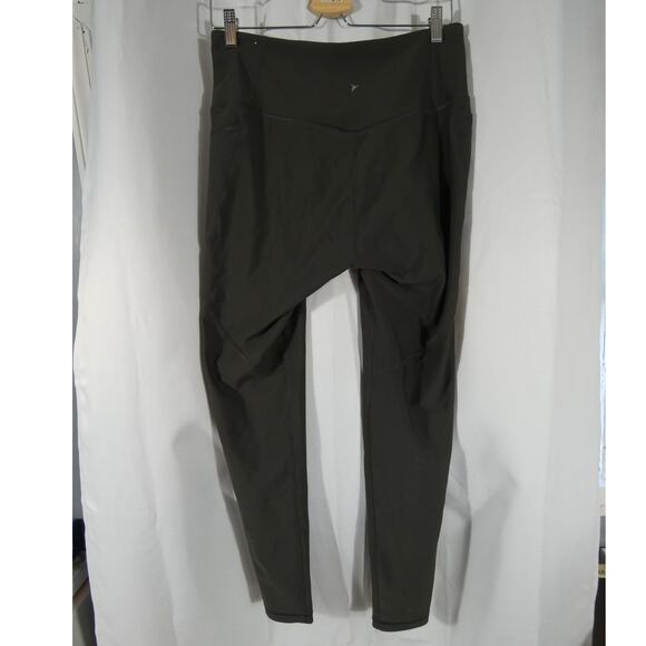 Old Navy Active XL Olive Green Leggings Pockets Yoga Athleisure - Picture 2 of 7